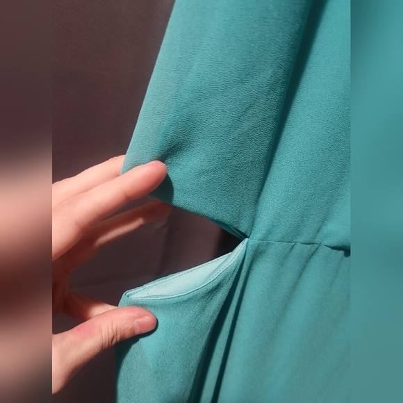 Sam Edelman Elegant Teal Sleeveless Dress - Picture 5 of 11